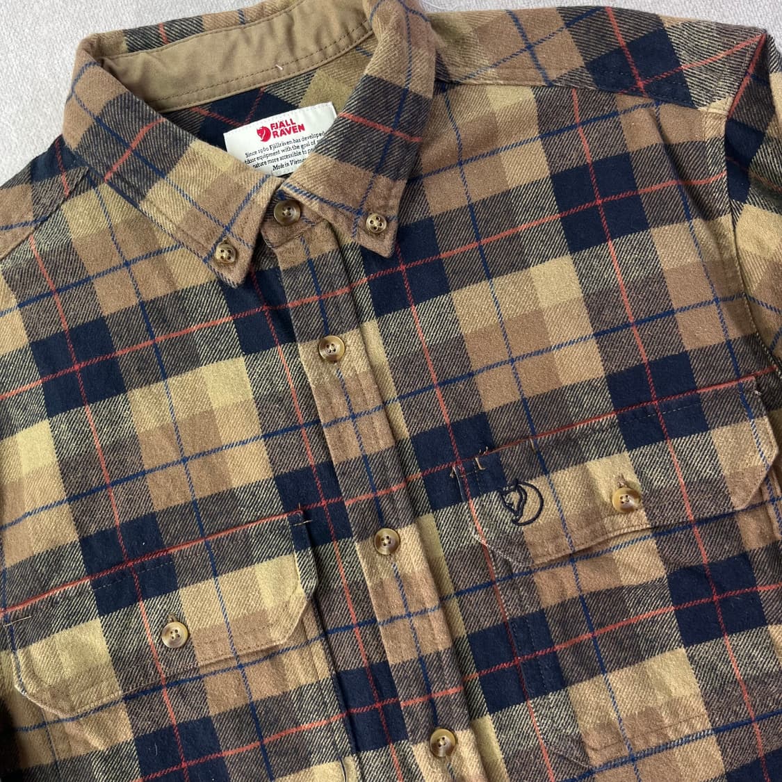 95 피엘라벤 싱기 헤비 플란넬 체크셔츠 상품이미지2