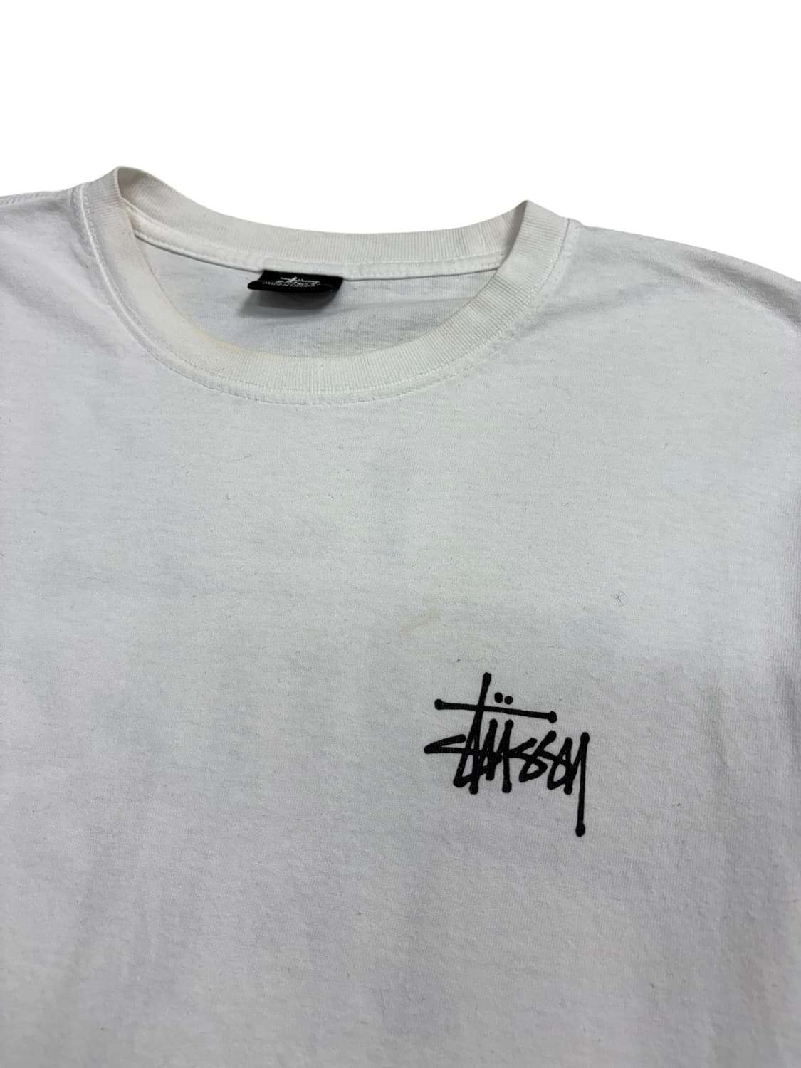 스투시 베이직 스투시 롱슬리브 티셔츠 화이트 상품이미지6