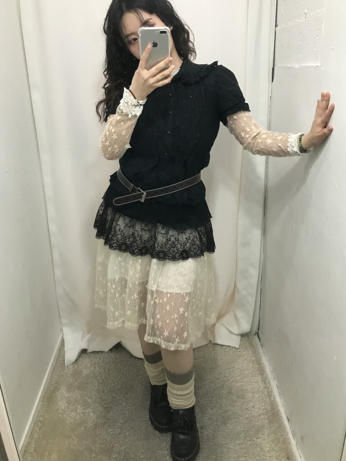 블랙 모리 레이어드 세트 🤍 상품이미지4