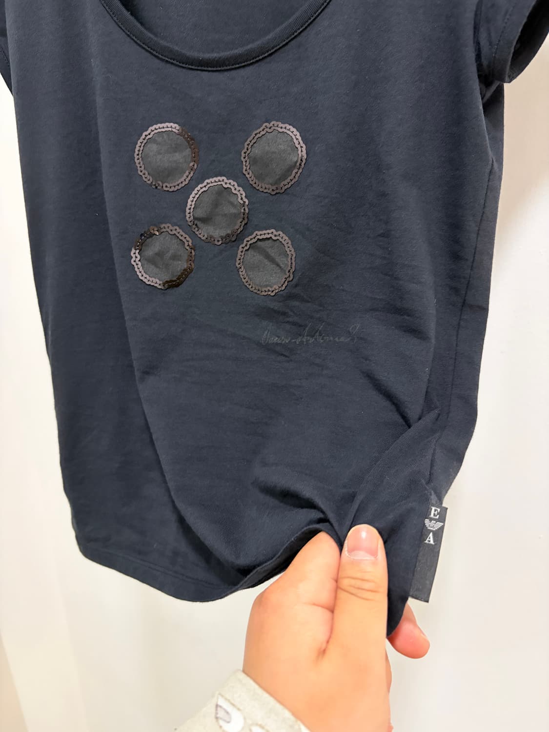 00s Emporio Armani cinque라인 반팔 티셔츠 상품이미지5