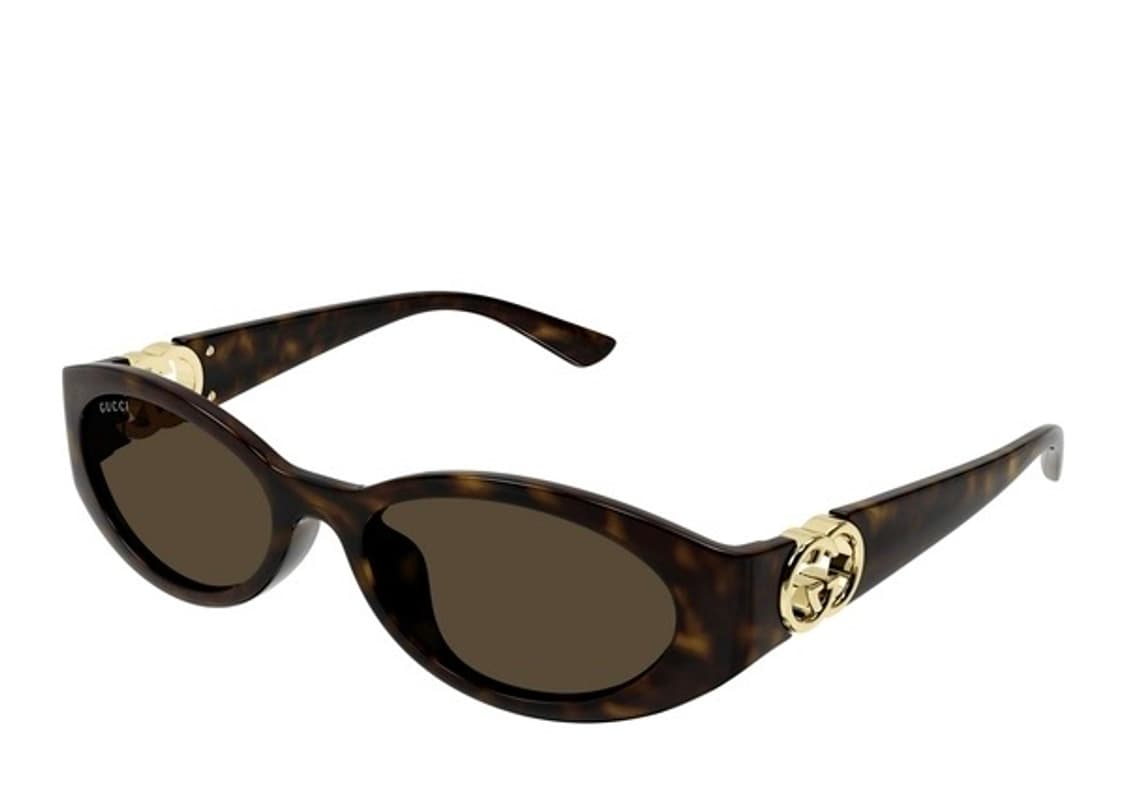 GUCCI 로고 템플 하바나 선글라스 상품이미지3