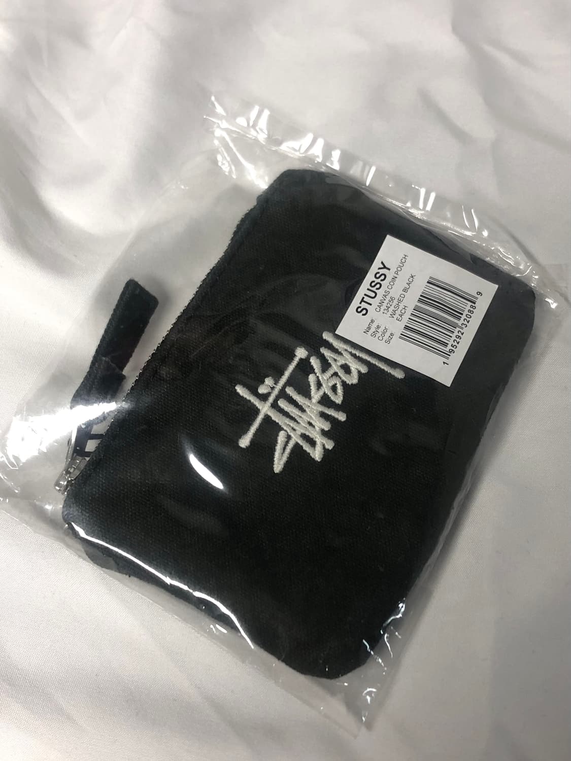 [새상품] 플래시세일 택포4만원! 스투시 캔버스 코인 파우치 워시드블랙 상품이미지1