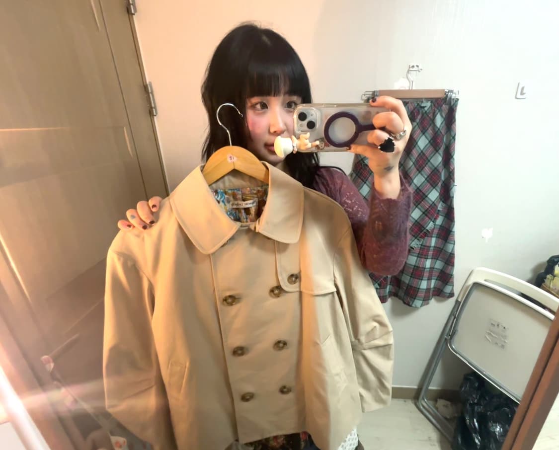 츠모리치사토 트렌치코트 상품이미지1