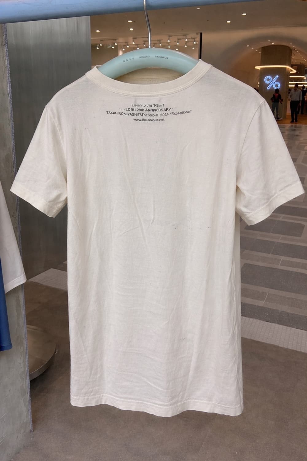 Soloist Ecru 20th Anniversary 티셔츠 상품이미지3
