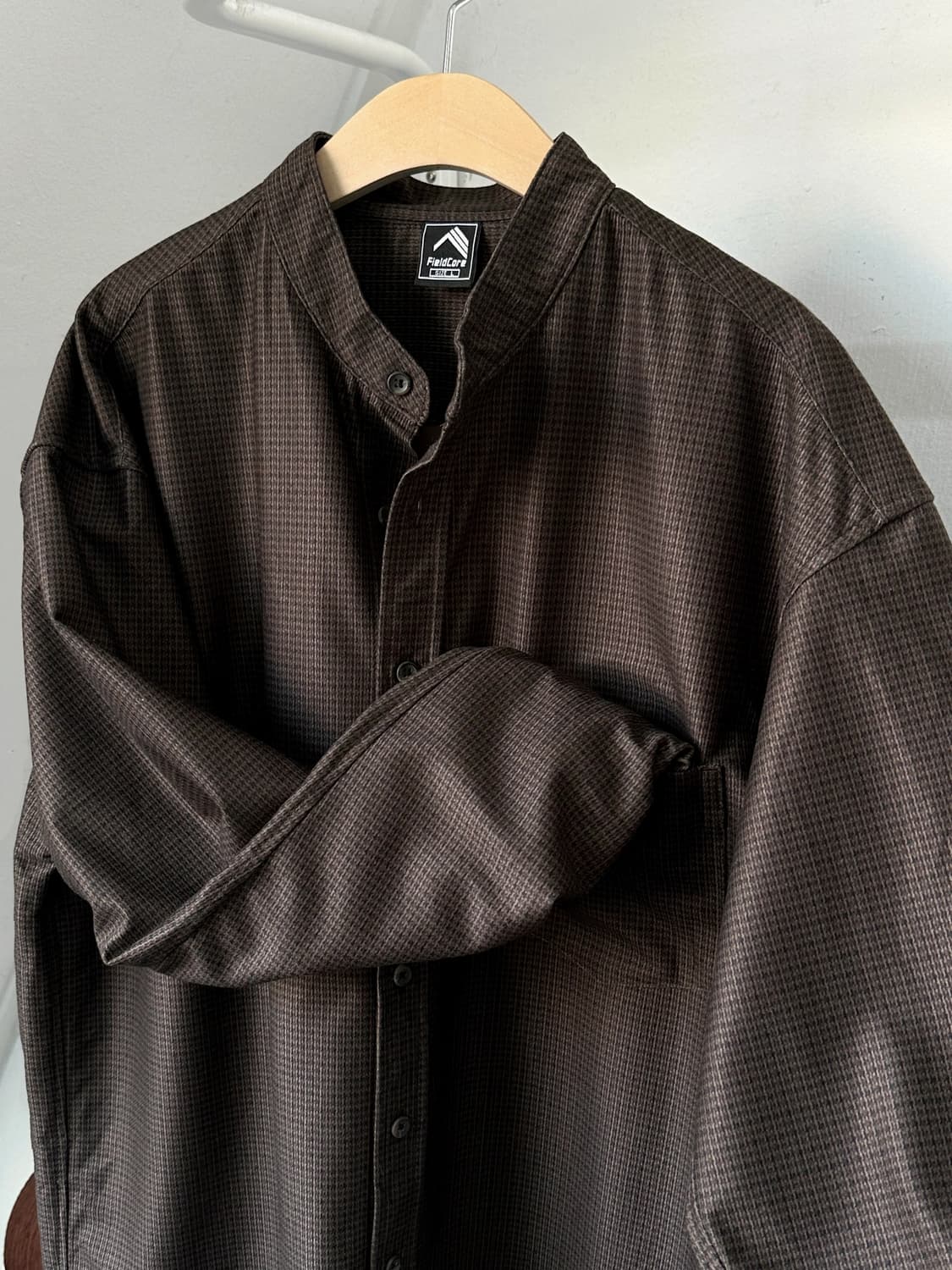 Design pattern stand collar shirt 상품이미지1