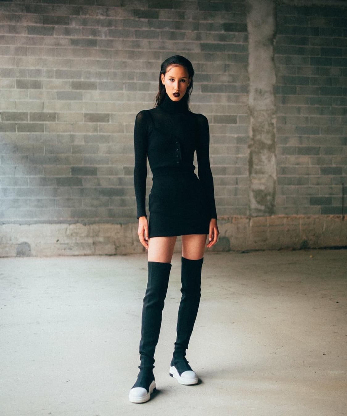 Cinzia araia 신지아 아리아 싸이하이 니트 삭스부츠 상품이미지2