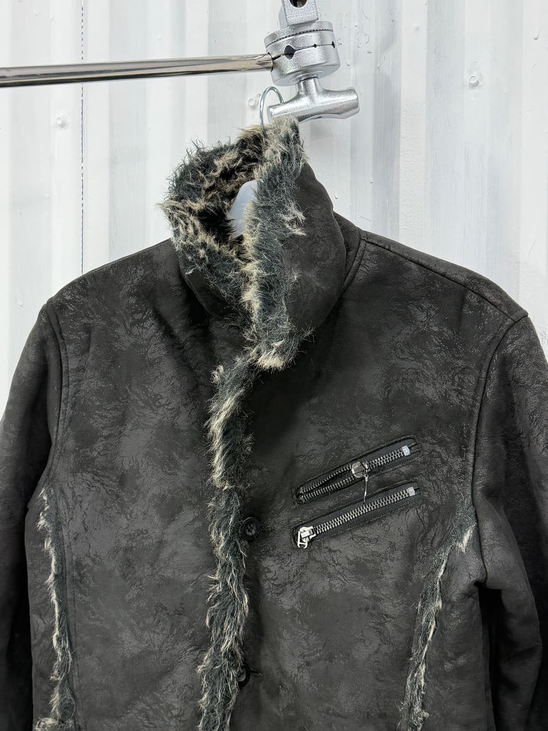 Fur trimming half coat 상품이미지7