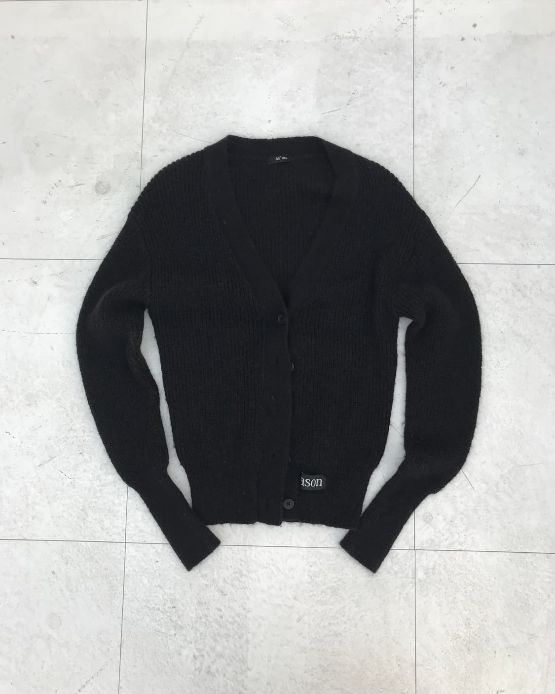 애즈온 알파카 가디건 상품이미지1