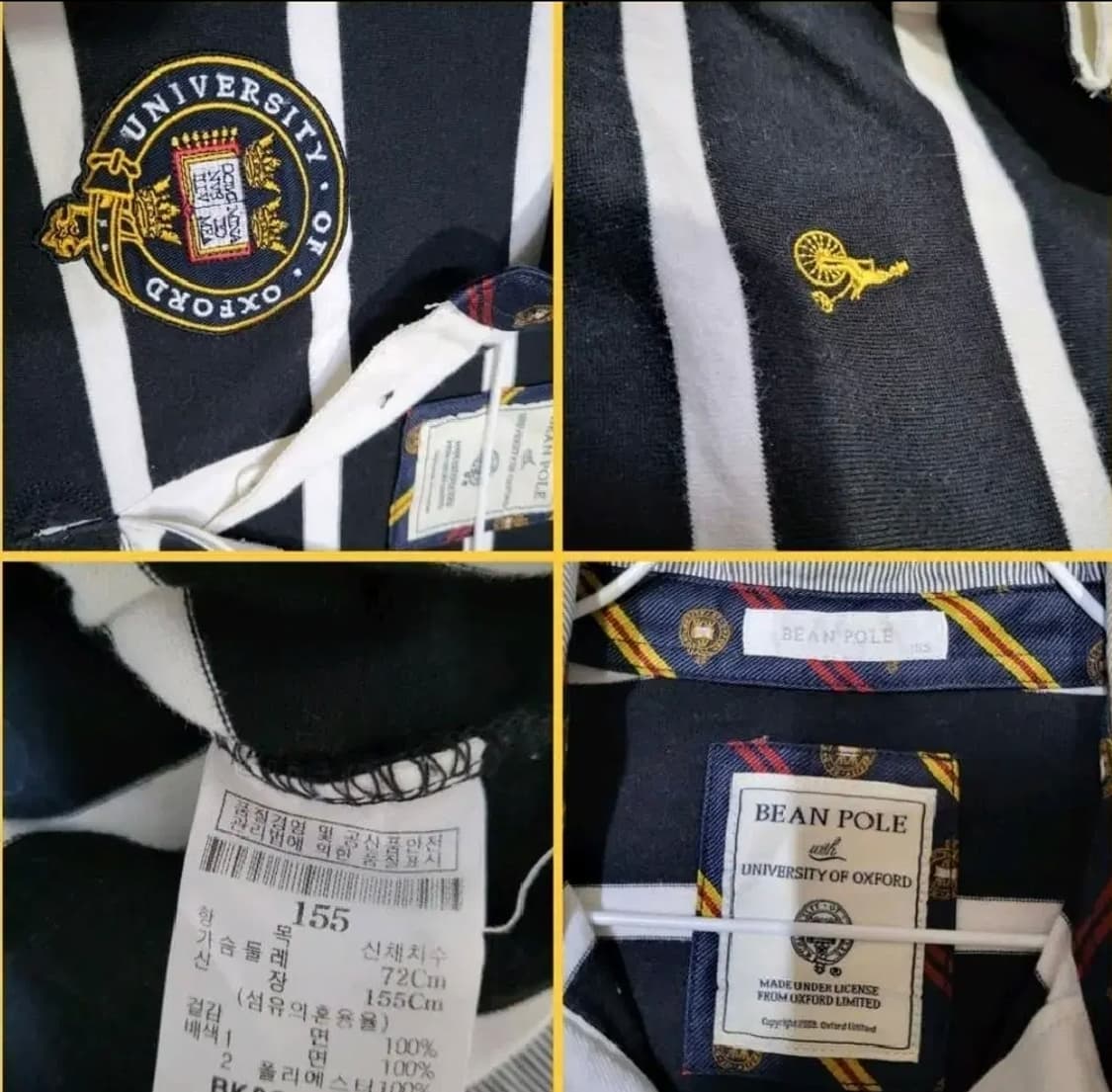 168 ) 최상급 빈폴 여s 너무예쁜 폴로 스트라이프 긴팔티셔츠 상품이미지4