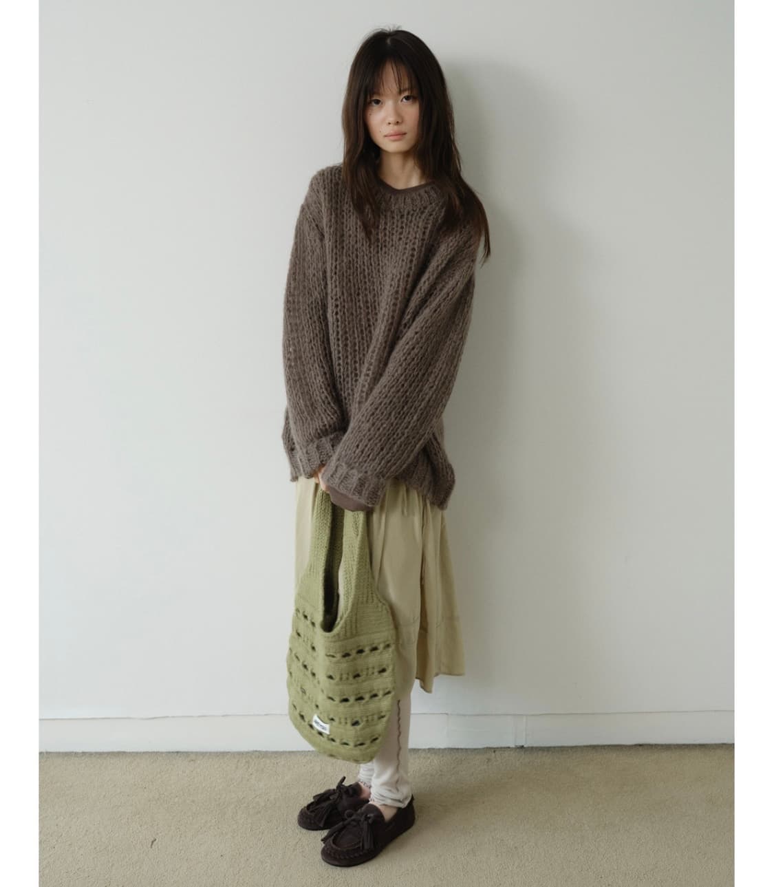 아유서울 네트 시스루 모헤어 알파카 니트 상품이미지7