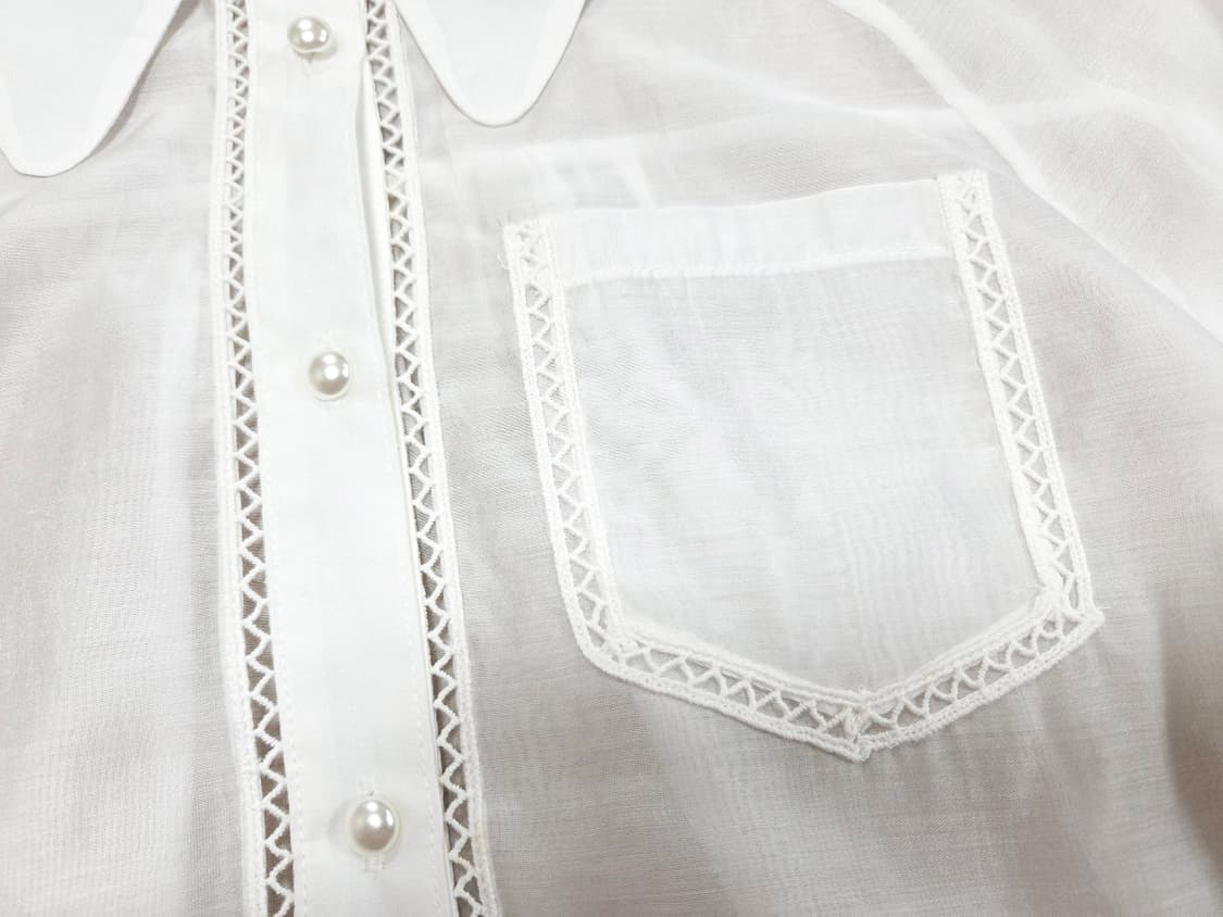 쿠오세(KUOSE) 이리디센트 오버레이 리오셀 셔츠 프리사이즈 새상품 상품이미지7