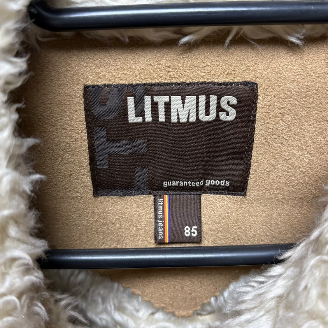 3734 브라운 안감퍼 무스탕 자켓 상품이미지6