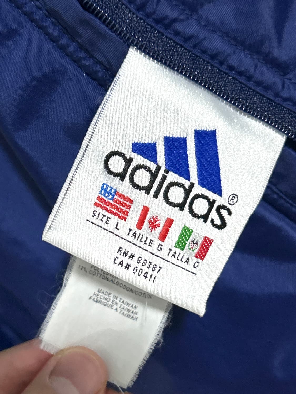 아디다스 양털 후리스 리버시블 자켓 90s 상품이미지7