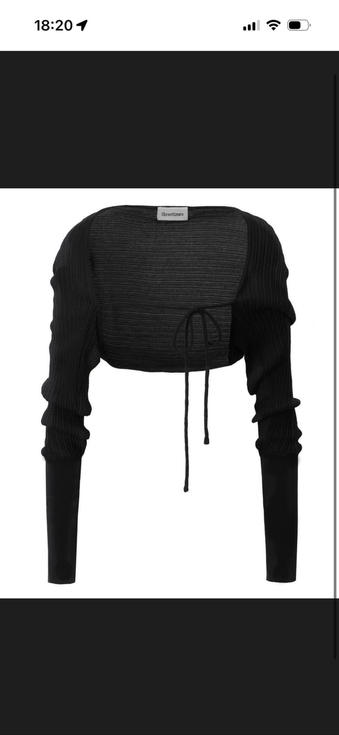 쓰리타임즈 릿볼레로 블랙 상품이미지1