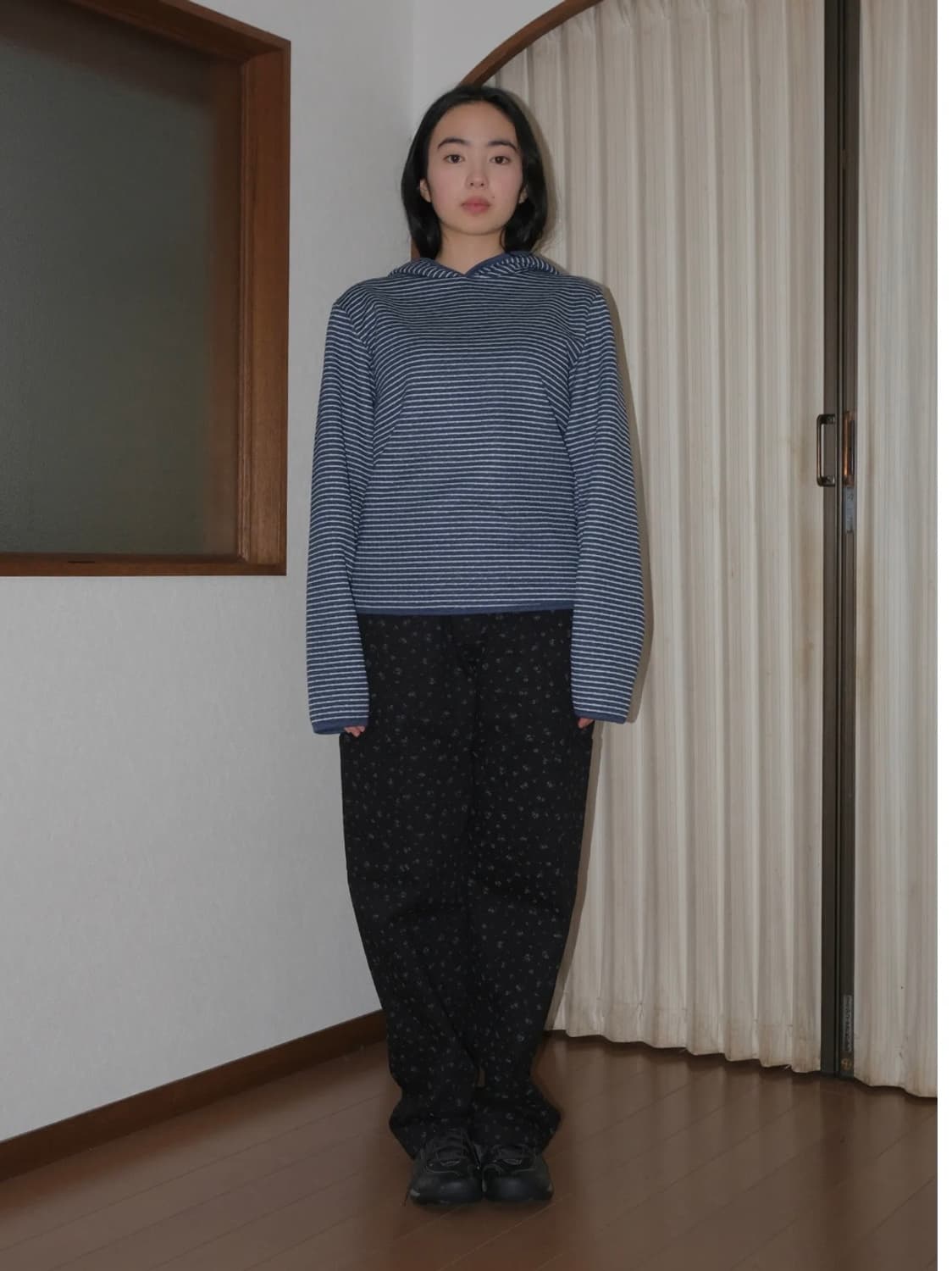 페스토 BIG POCKET PANTS BLACK FLOWER 상품이미지1