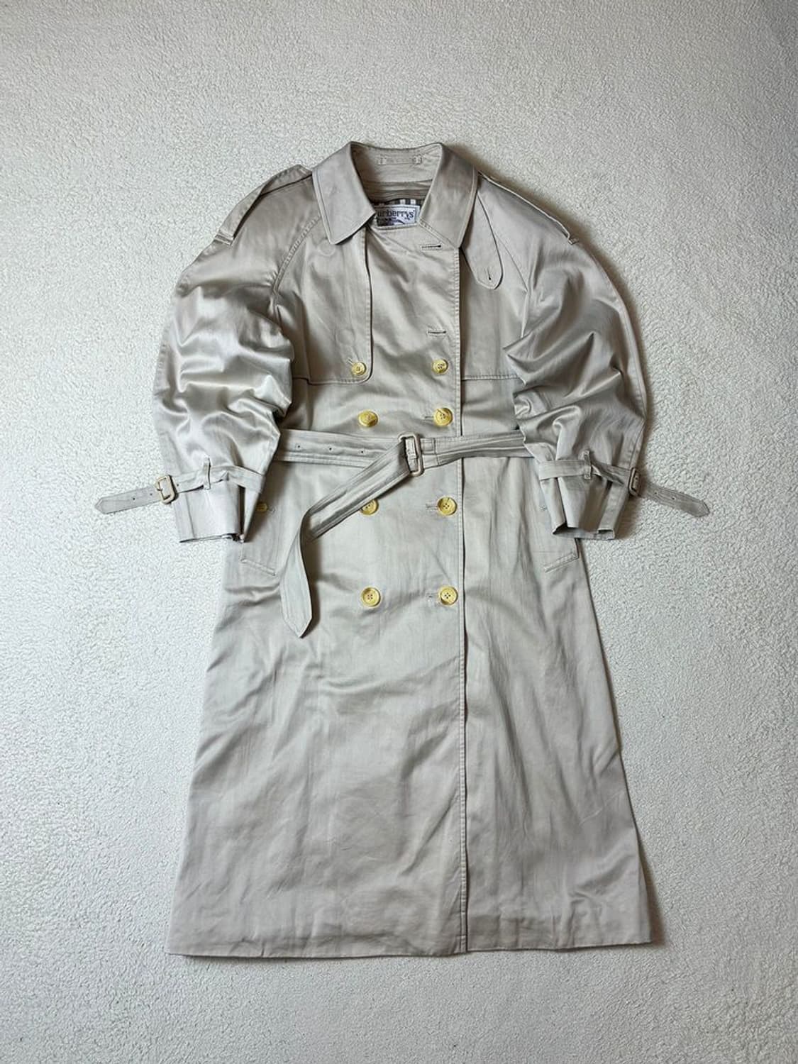 버버리 90's 재팬 벨티드 견장 트렌치 코트 PN7567 상품이미지1