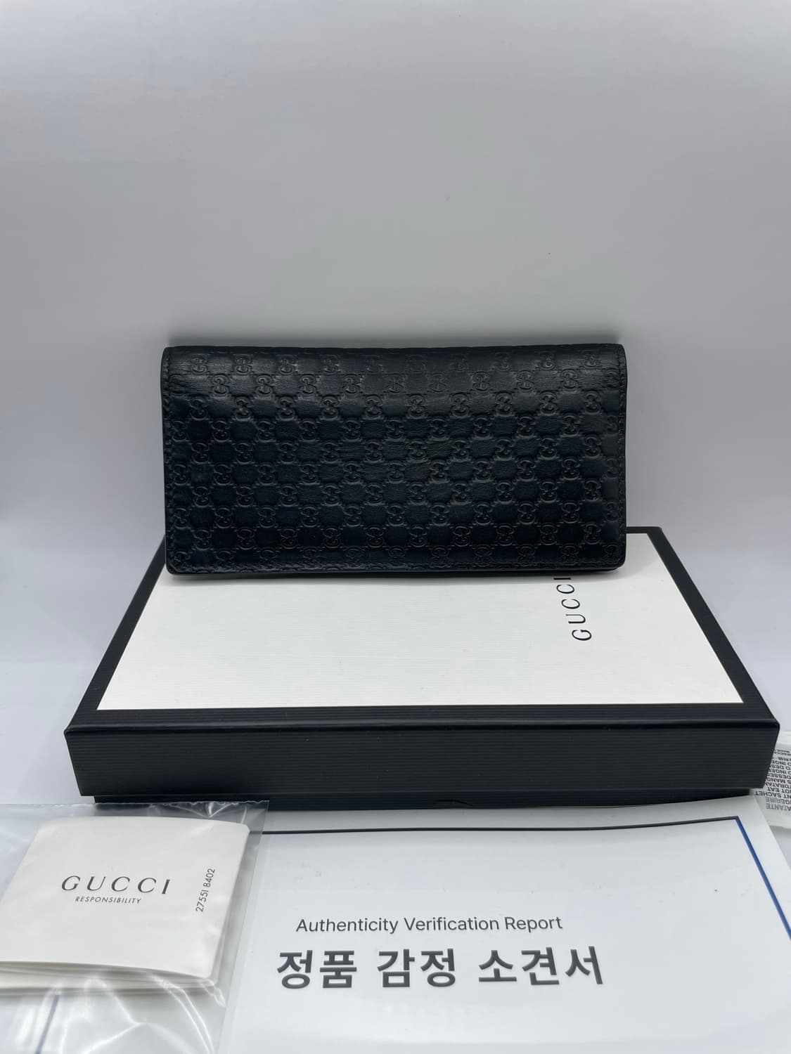 구찌 마이크로시마 장지갑 449245 블랙 상품이미지1