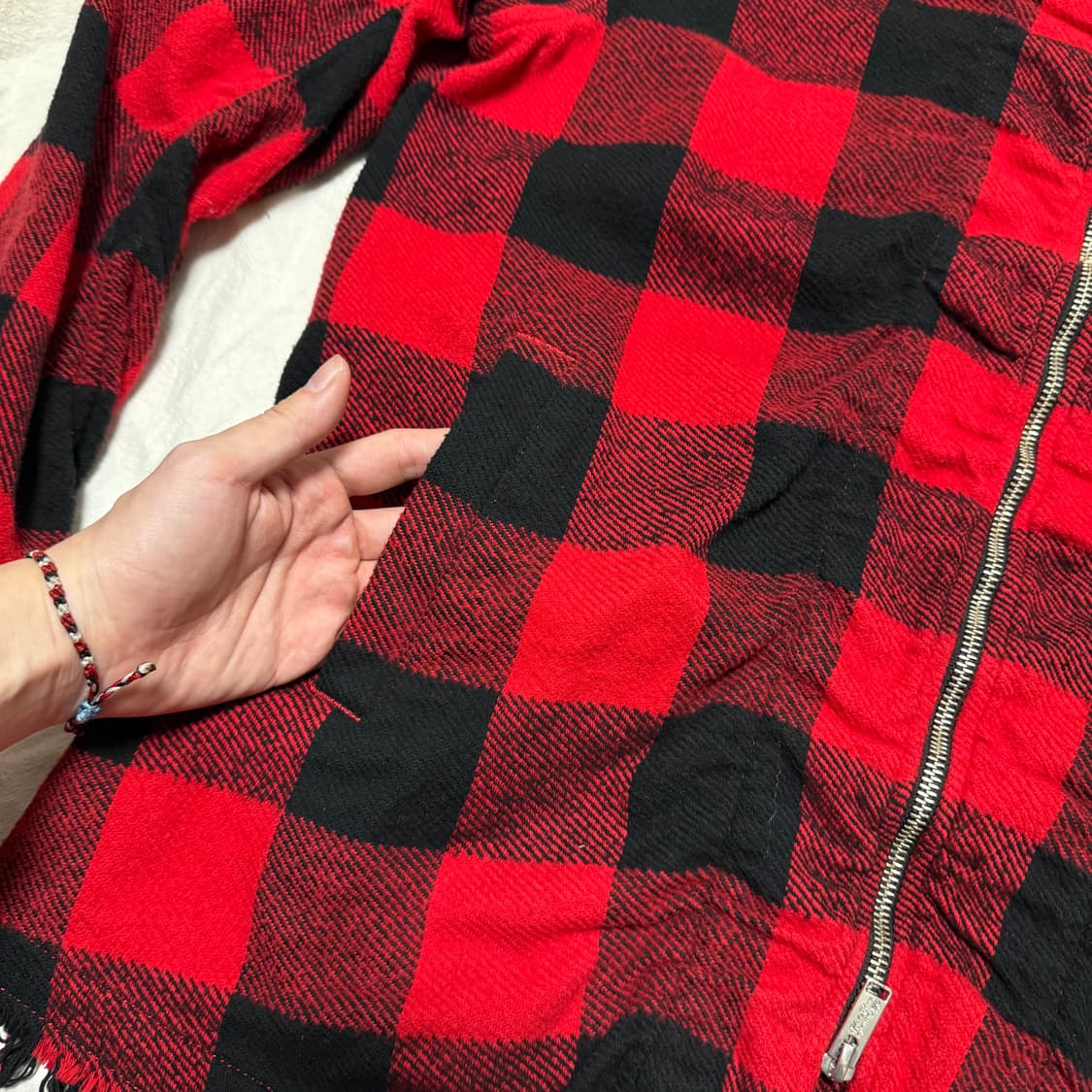 언더커버 축융 울 체크 셔츠 자켓 [5] 상품이미지3