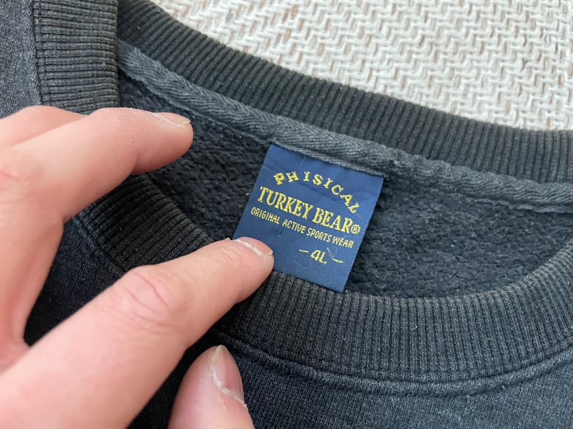 터키데어 피지컬 타이포그래피 프린트 스웻셔츠 J03619 상품이미지3