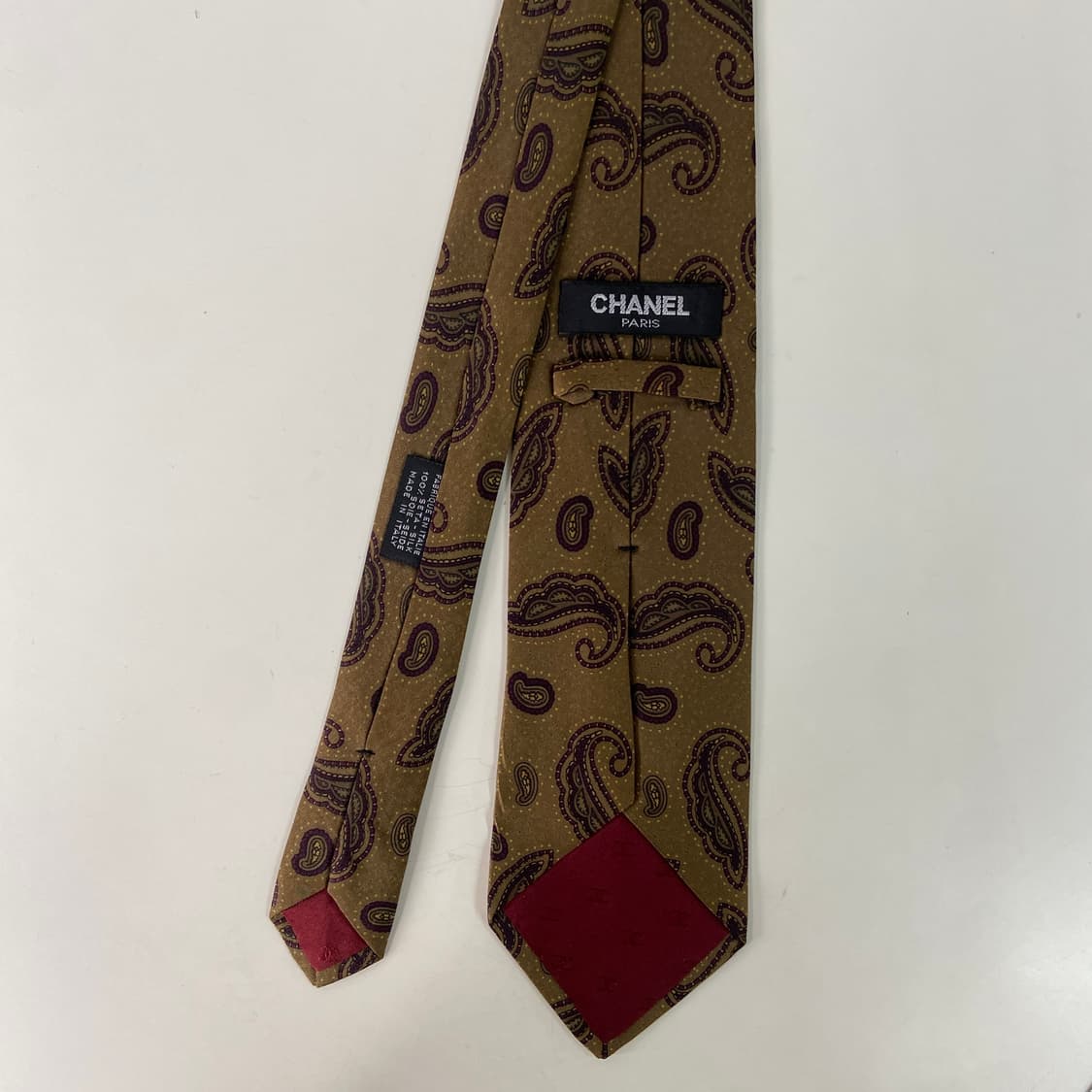 샤넬(CHANEL) 페이즐리 명품 정품 넥타이 8.3cm 상품이미지2