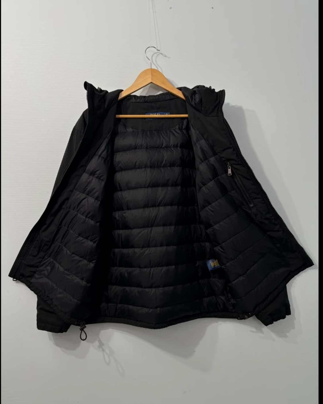 폴로 블루종 후드 패딩 XL 블랙 상품이미지1