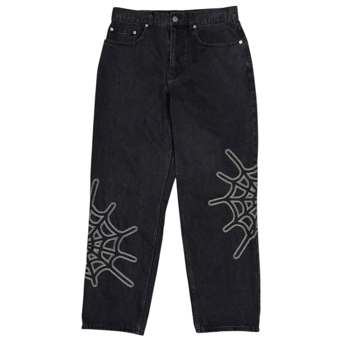 디스이즈네버댓 아카이브 거미줄 자수 데님 스케이터 바지 새 상품 상품이미지2