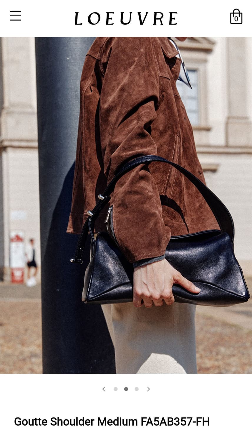 루에브르 Goutte Bag 블랙(양가죽) 상품이미지1