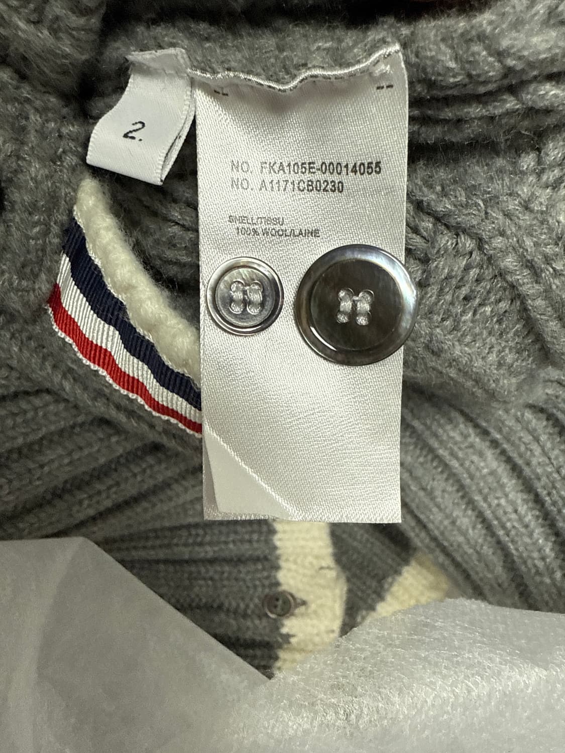 톰브라운 케이블 언발패턴 니트(2) 상품이미지9