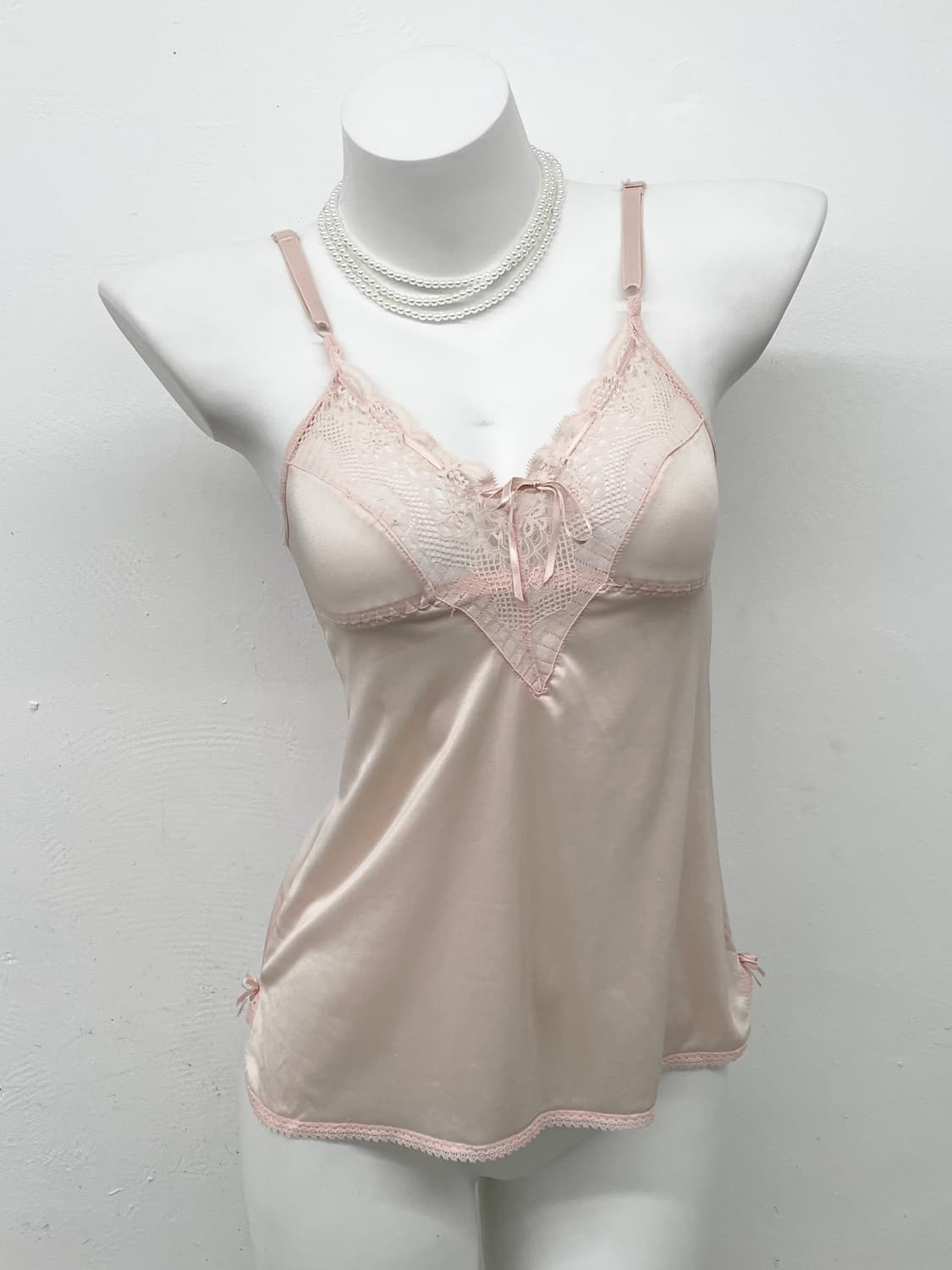 핑크 유럽 레이스 슬립 상품이미지1