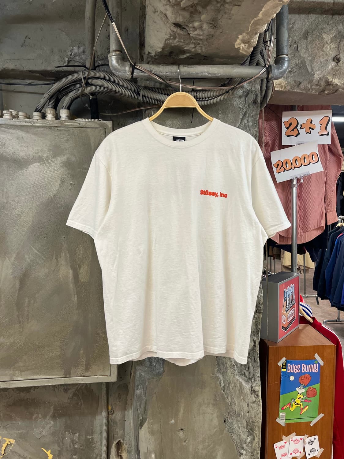 스투시 위키 반팔티 화이트 L #csz3229 상품이미지2