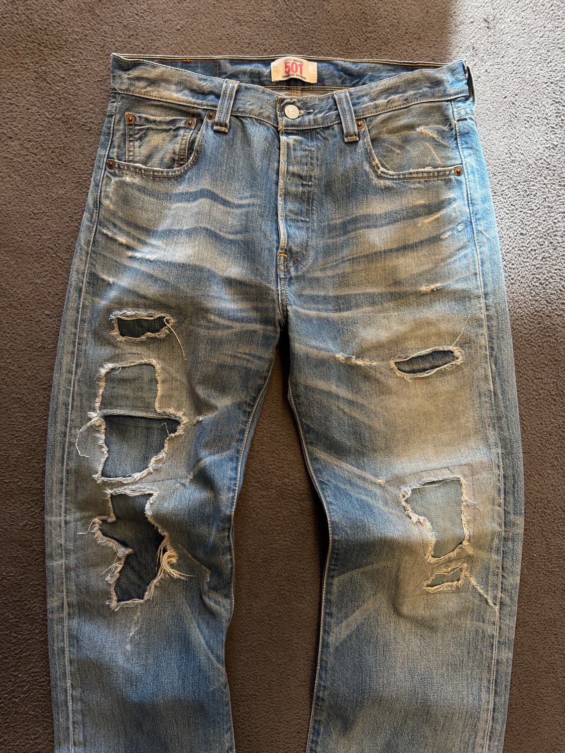 리바이스 501 데미지 스트레이트 처분  상품이미지2