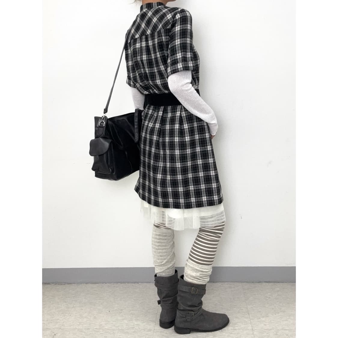 빈티지 롱슬리브 원피스 코디 세트 상품이미지3