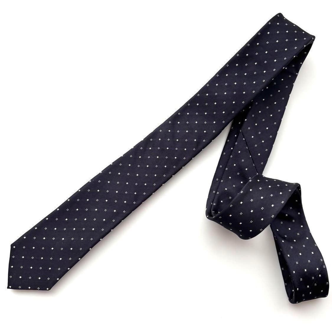 디올옴므 실크 슬림 넥타이 네이비 상품이미지2