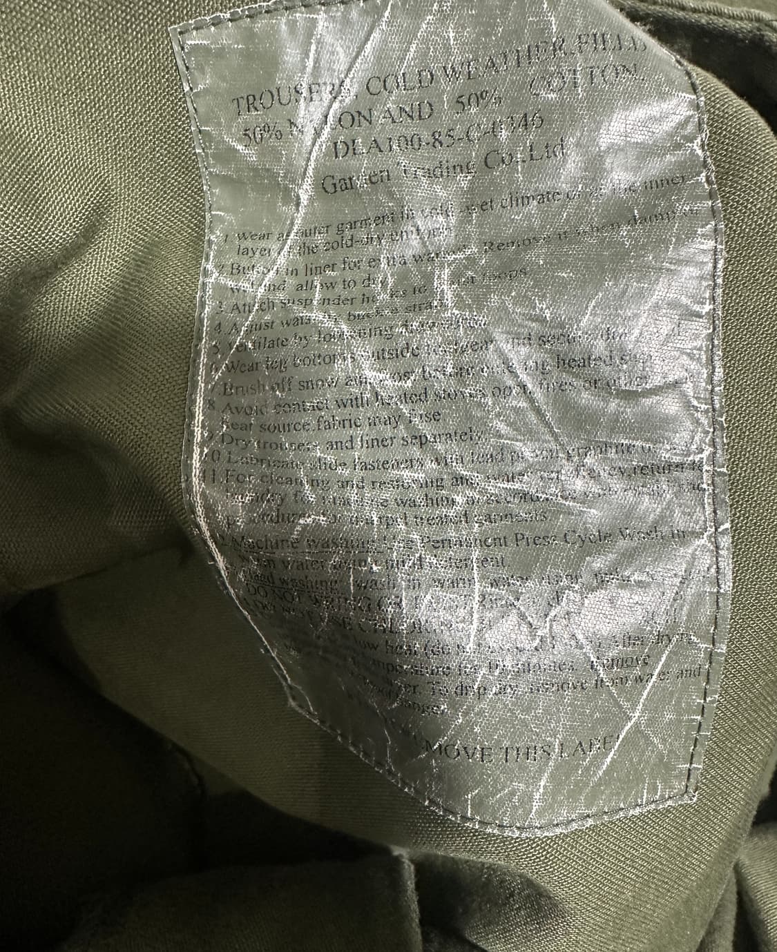 M65 오리지널 미군 밀리터리 필드팬츠 카고 팬츠 34 / 36 / 38 상품이미지5