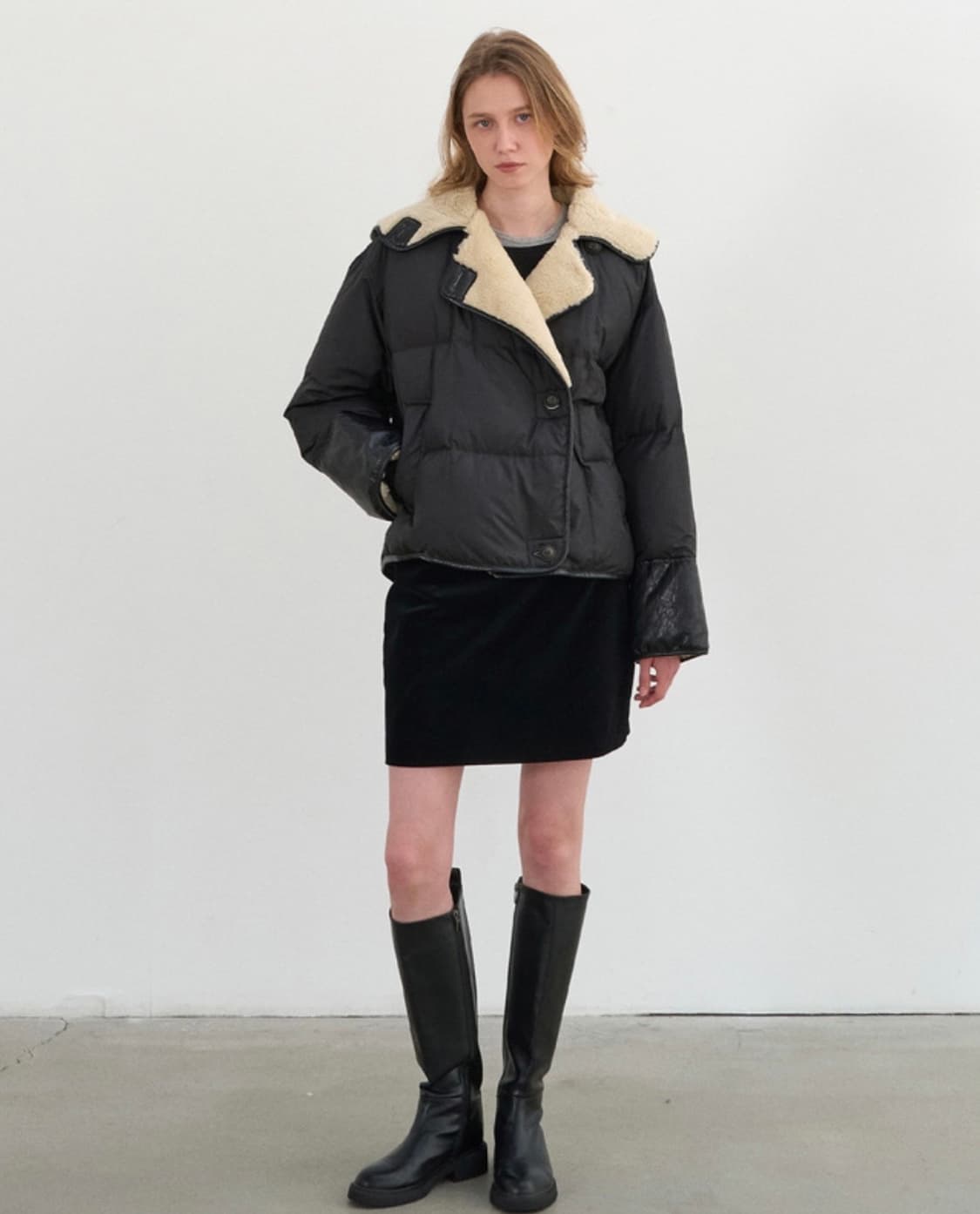 앳코너 시어링 구스다운 패딩 상품이미지4