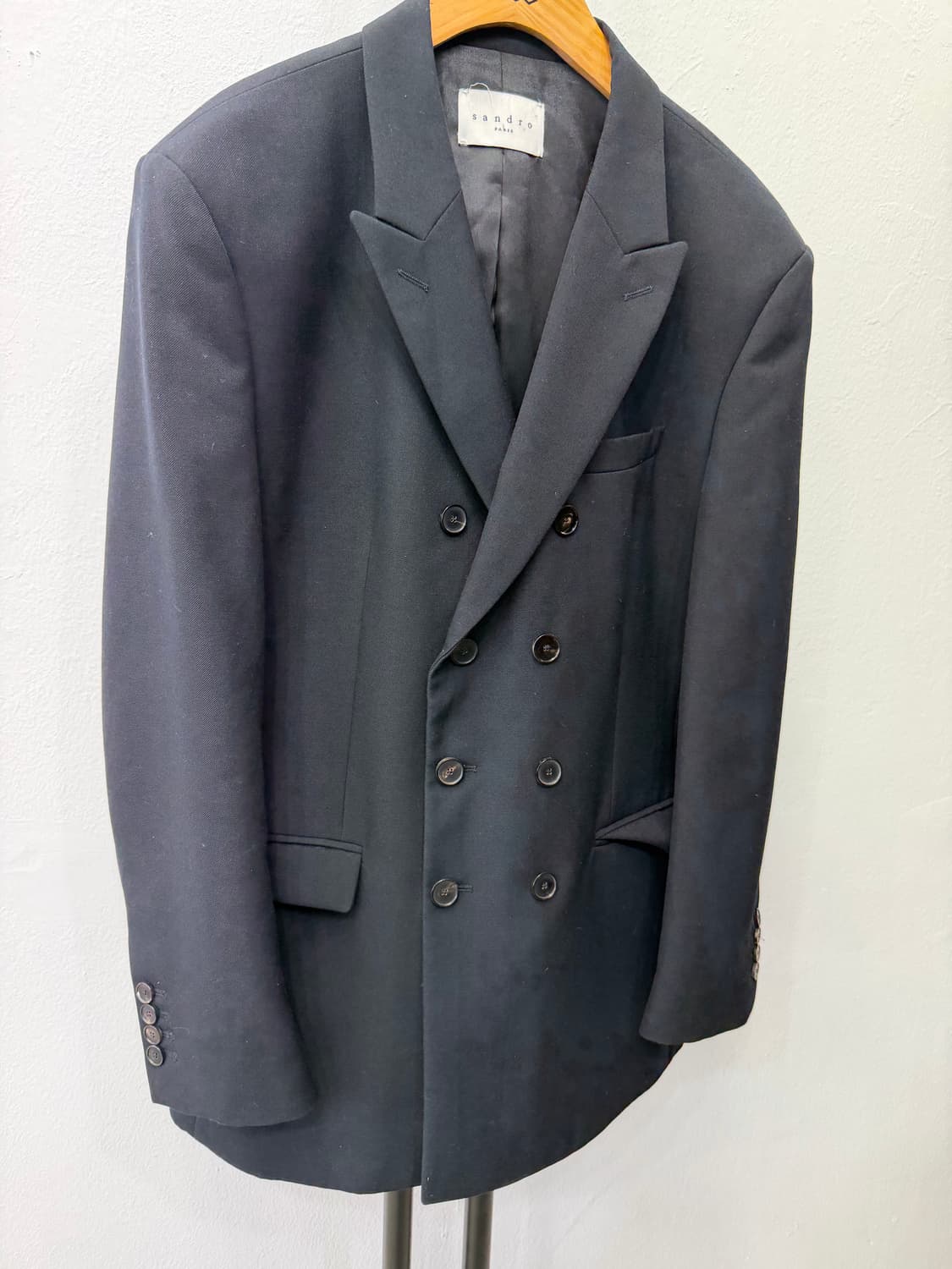 정품) 산드로옴므 더블 버튼 블레이저 자켓 54 상품이미지2