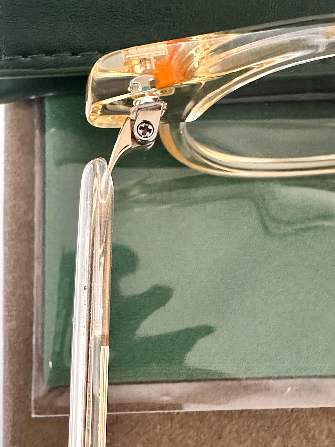 ts:tetsuo 테츠오 LS 01V C4 옐로우크리스탈투명 안경 상품이미지6