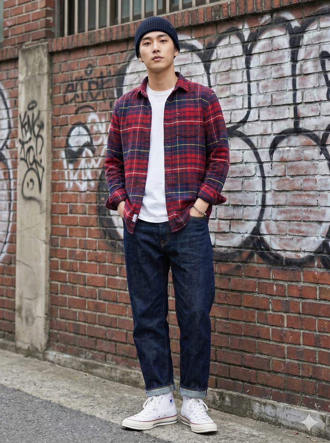 타미힐피거 데님 체크 겨울 긴팔 셔츠 상품이미지1