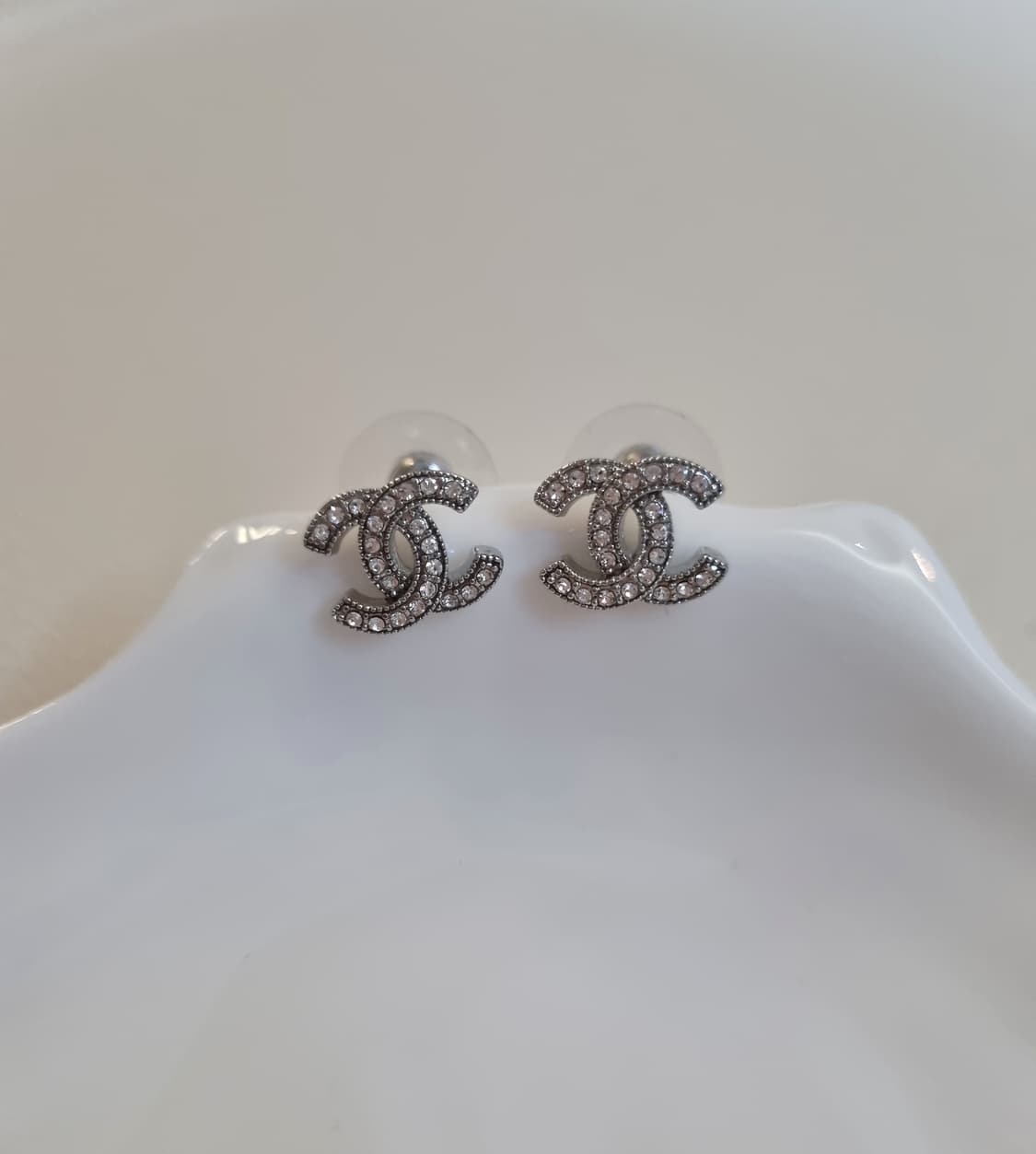 샤넬 실버보석CC 귀걸이 실버 업사이클링 상품이미지1