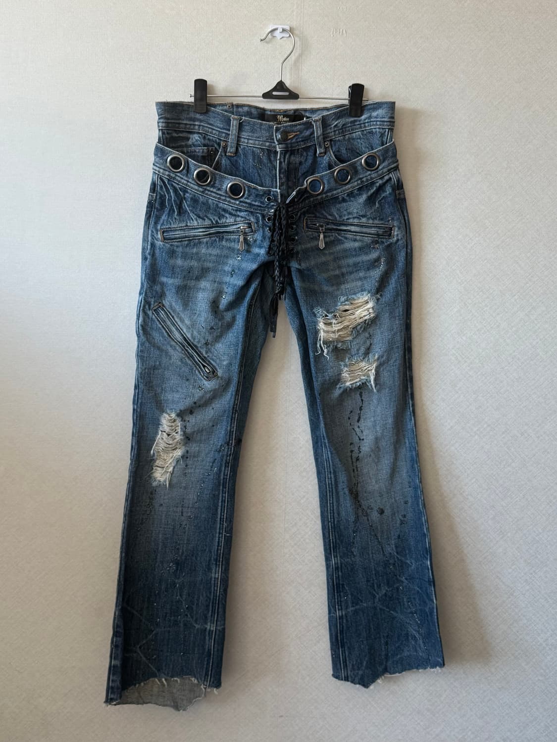 Midas double weist lace-up jeans  상품이미지1