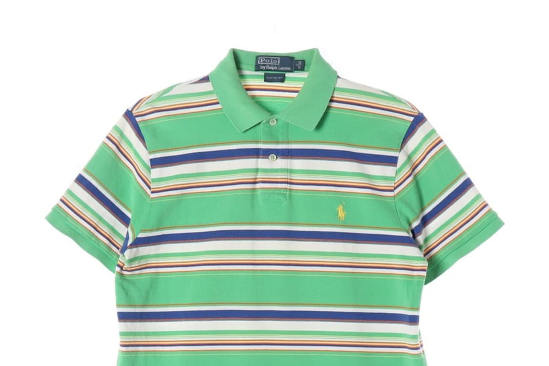 폴로 랄프로렌 멀티 스트라이프 피케 반팔 티셔츠 M 상품이미지3
