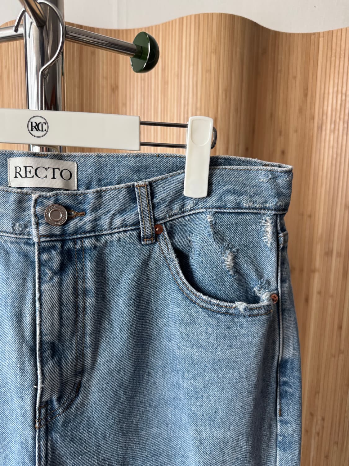 미착용 RECTO 24SS 체인데님 (L 사이즈) 상품이미지5