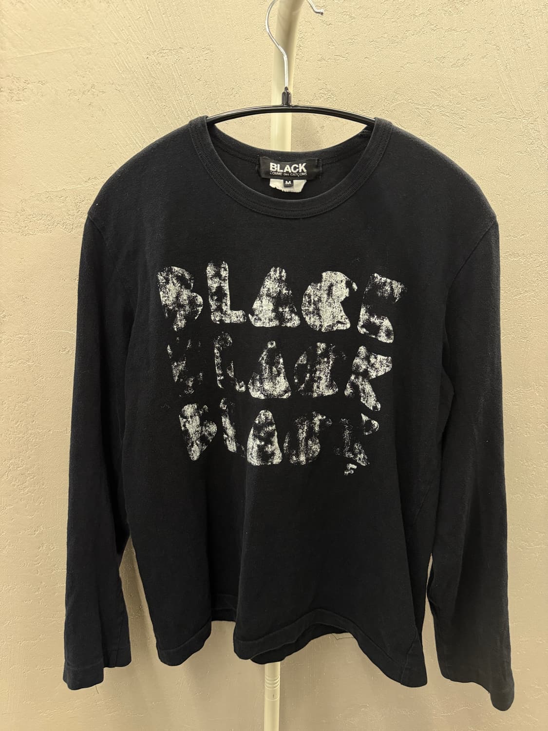 꼼데가르송 블랙 긴팔 티셔츠 M 상품이미지2