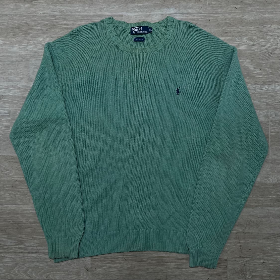 폴로 랄프로렌 스몰포니 라운드넥 니트 스웨터 [블루 그린] XL/105 상품이미지1