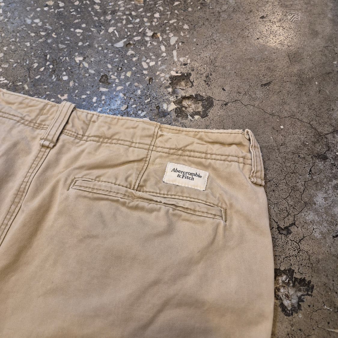 36인치 아베크롬비 워싱베이지 면반바지 상품이미지8