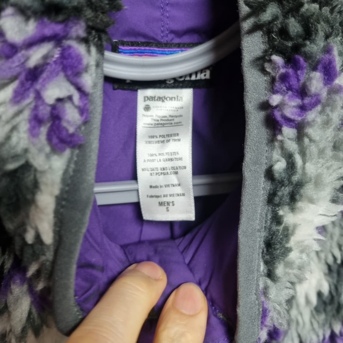 파타고니아 레트로 자켓 퍼플 상품이미지2