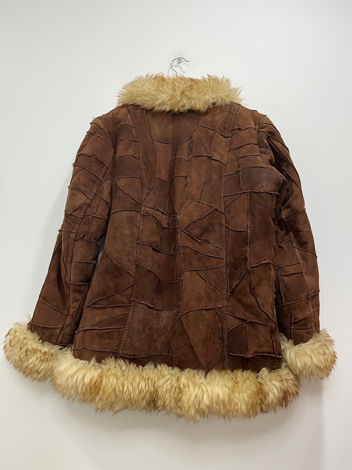 일본 빈티지 갸루 브라운 퍼 무스탕 코트 상품이미지6