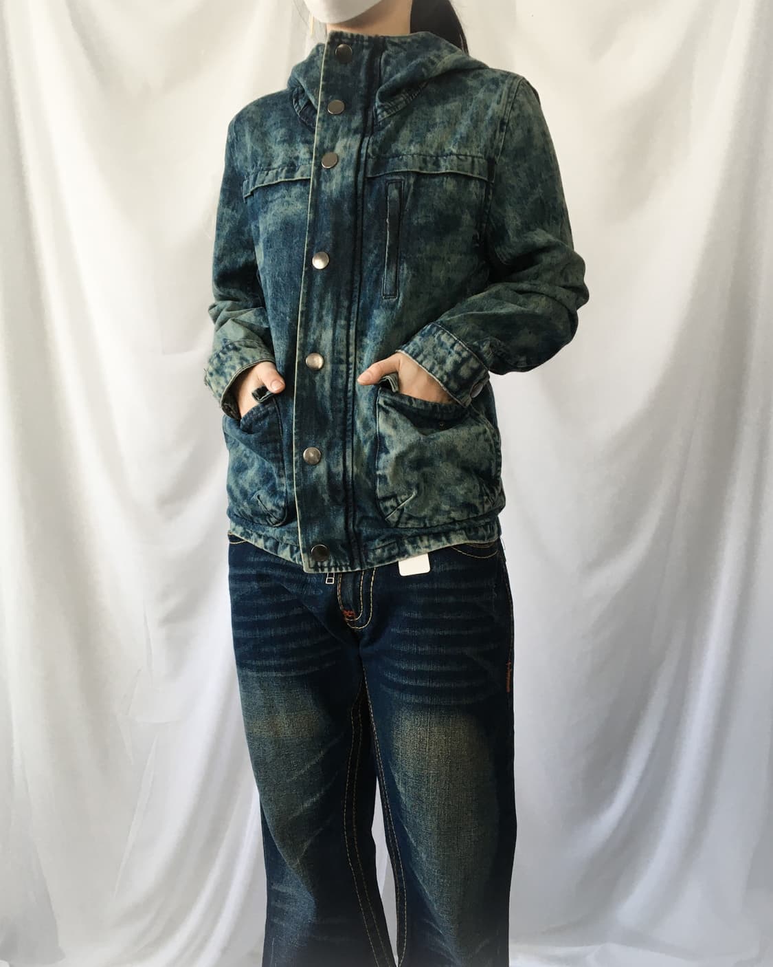 washing hood denim jacket 상품이미지6