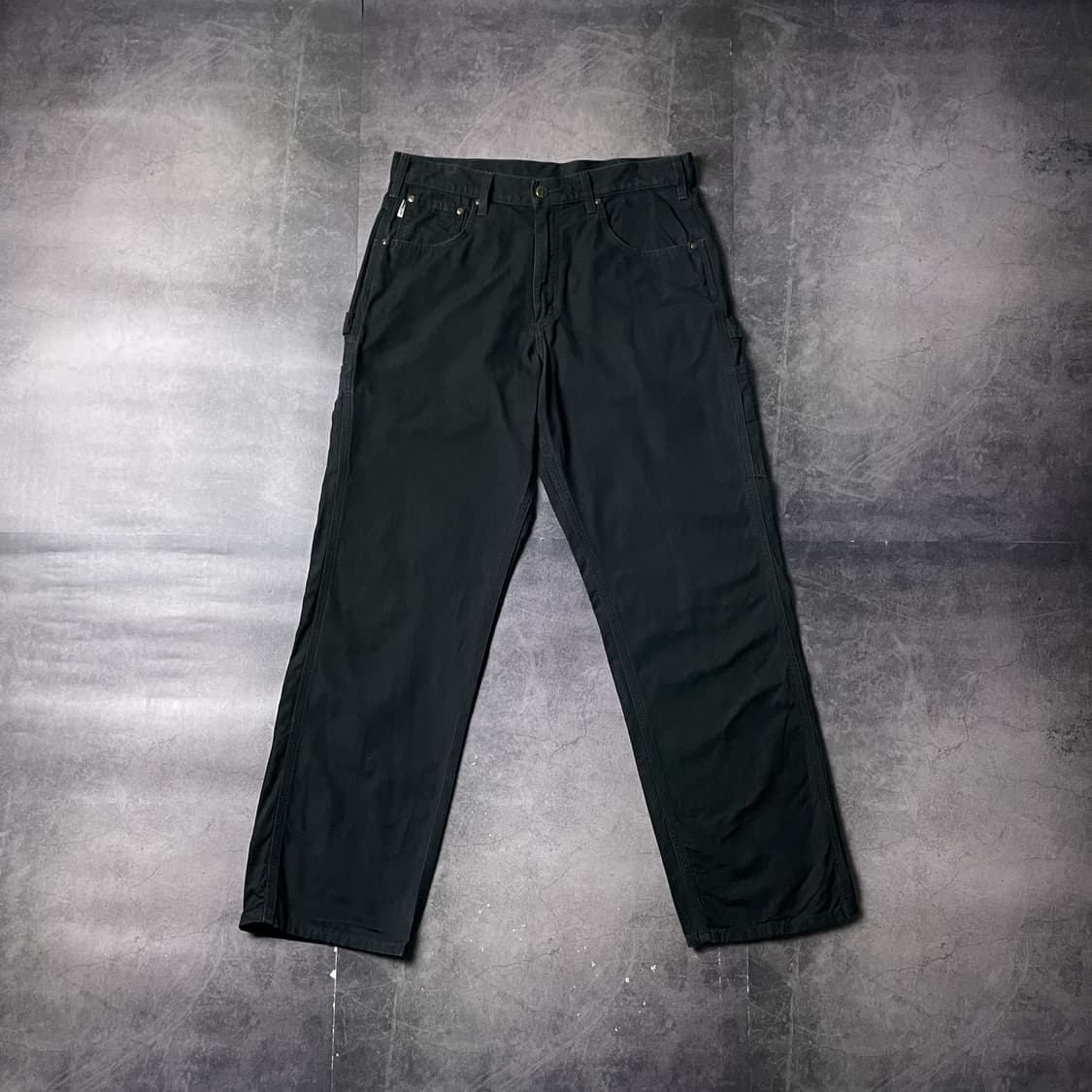 CARHARTT 칼하트 B159 블랙 가죽탭 카펜터 팬츠 A0086813 상품이미지1