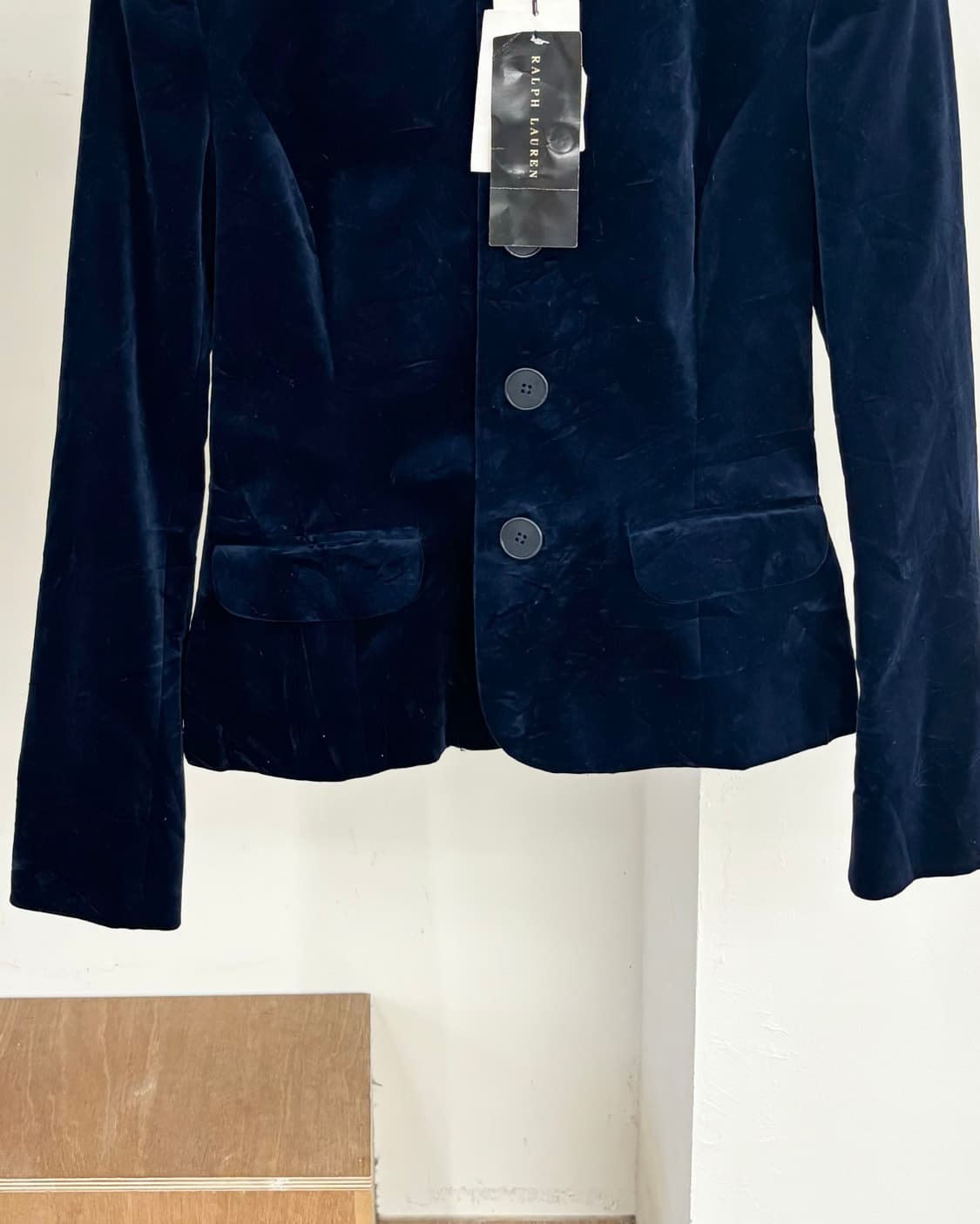 랄프 로렌 블랙 라벨 네이비 벨벳 자켓 상품이미지5